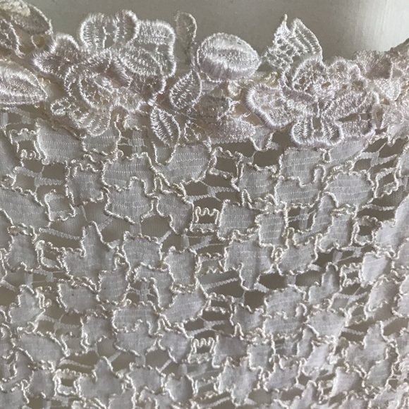 Flirtations White lace juniors dress. - Picture 2 of 4